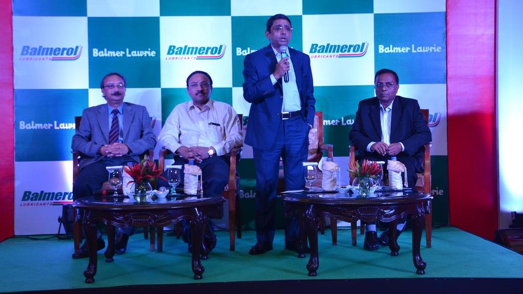 Mr. Viren Sinha, C&MD launched new TechTonic Packs for Balmerol Diesel Engine Oils and 4T Oils for the automotive sector on 2 nd June 2015 at Taj Bengal, Kolkata.