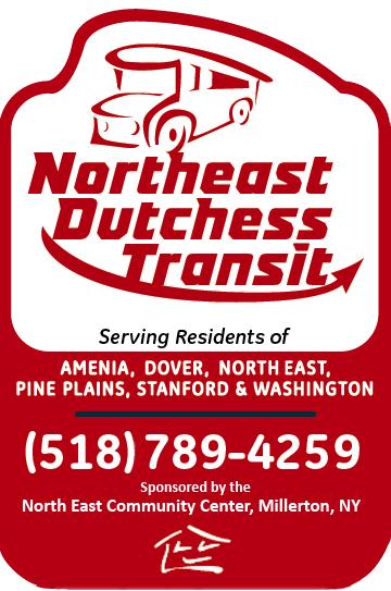 GET CONNECTED to all your transportation options! Northeast Dutchess Transit s Dial-A-Ride bus can pick you up at your home and take you anywhere in Dutchess County.