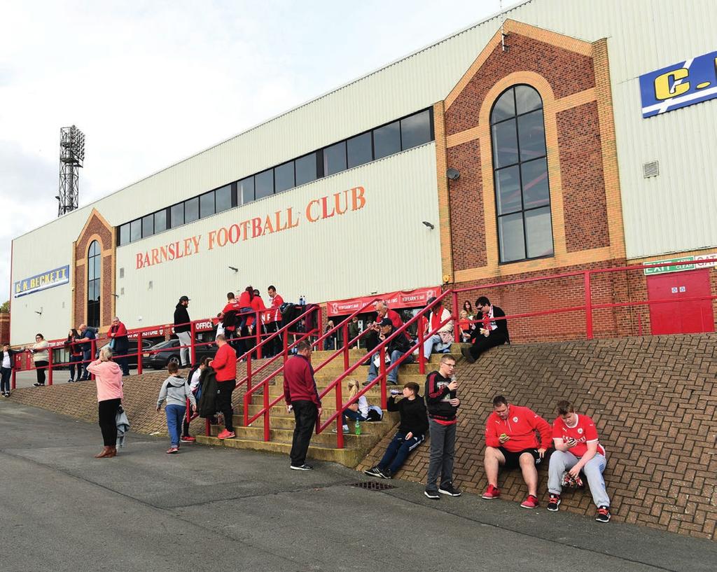 AT OAKWELL STADIUM Fans are able to purchase tickets for three of our four stands. The away supporters section of Oakwell is located in the North Stand of the stadium.