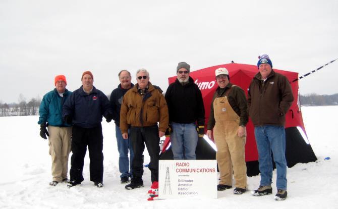 Ice Station WØJH Special Event on Frozen Lake Elmo (Feb.