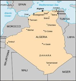 Algeria is the largest