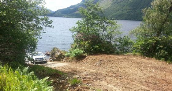 There is a slipway to the loch, for boat launching