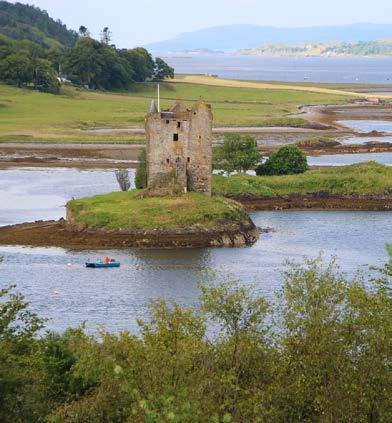 Day 5 Day 5 Views of Castle Stalker, Glen Nevis & Glen Coe, Fort William and transfer to Isle of Skye Standing on an island in Loch Laich surrounded by water, this charming castle is only accessible