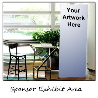 based on artwork Sponsor provides and one (1) high top table to be utilized as display The opportunity to provide a prize for any drawing Access to the