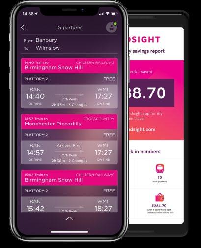 Innovation: understanding customers and developing new tech solutions 18 Hindsight rail app World s first retrospective pricing app in test following Stagecoach Group c.