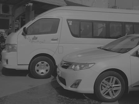 Transfer & Transportation Vehicle Type Number of Seats Price for one day in Tehran (6 hours) Bus 25 220 Van 10 120 Car 3 75 Pick up service by car from Imam Khomeini
