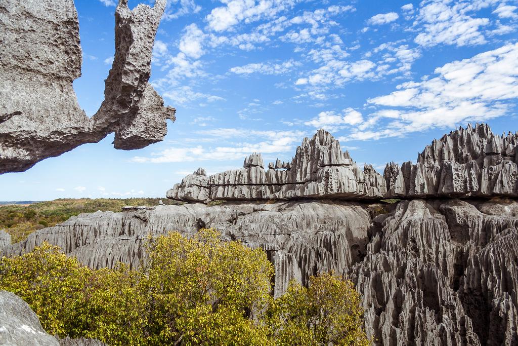 This UNESCO World Heritage Site will enchant you with its dark, jagged rock formations that are contrasted by Decken's white sifakas wandering about.
