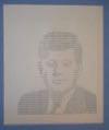 Estimate: 0 - $ 20 Lot # 326 - Computer Printout of John F. Kennedy's bust printed at the United States Government Pavilion (unmarked).