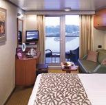 DELUXE VERANDAH STATEROOM CABINS: VF, VE, VD, VC, VB, VA, V, VQ STARTING AT $1,178 A great selection for those wanting a balcony.
