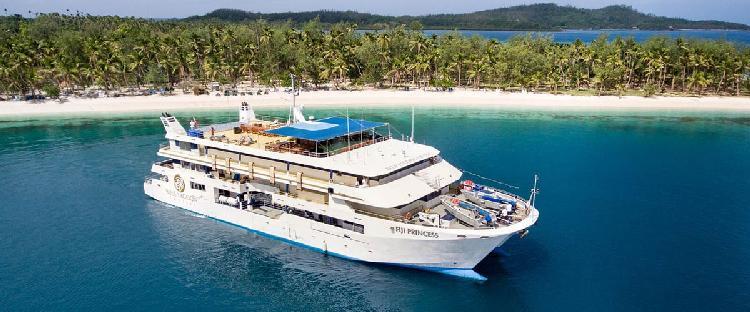 The price above is for a lead in cabin. Prices per person for other cabins are listed below: The Fiji Princess is a small size cruise ship with a maximum of 68 guests and measuring 55 metres.