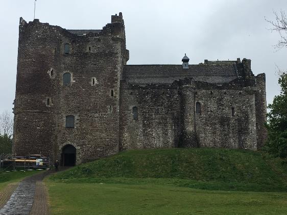 Not only was the castle used as a stand-in location for Fort William, it was also the filming location for the heartbreaking scene when Jamie gets whipped by the notorious Black Jack Randall.