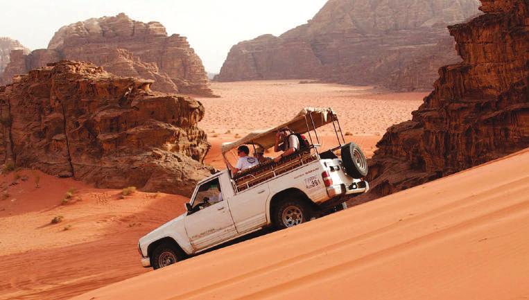 Wadi Rum tour with Jeep This morning, the adventure continues to the spectacular scenic desert of Wadi Rum (Valley of the Moon).