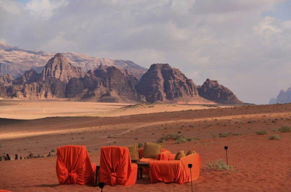 Situated at a particularly scenic viewpoint in Wadi Rum Discovery Bedu camp