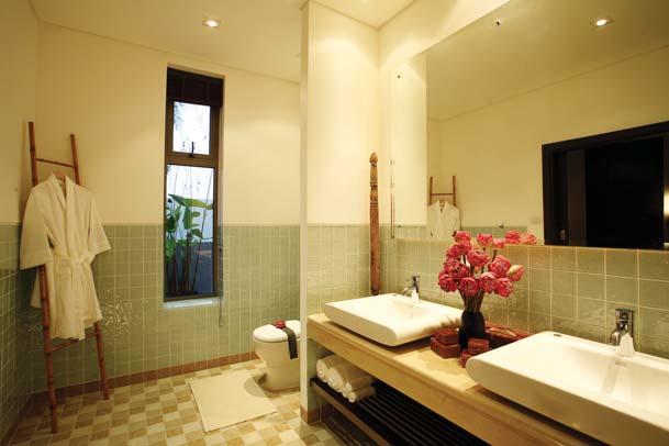 Mandala Condominium bathrooms meet this demand with behind-the scenes features like high-pressure hot water on demand, first class