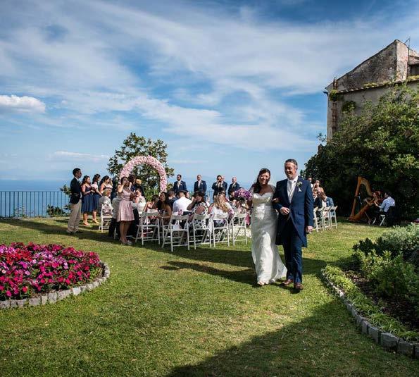 Ravello Perched high above the Amalfi coast, the quaint town of Ravello is like a little piece of heaven, making it a perfect location for romantic destination weddings with its infinate breathtaking