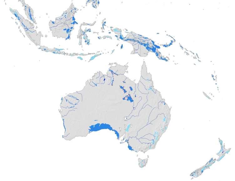 Karst Aquifer Map of Australia and Oceania Carbonate rocks in