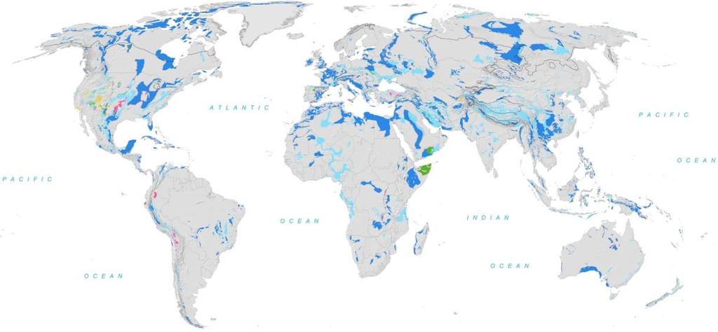 The World Karst Aquifer Map (1:40 Million) Global distribution of