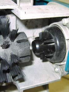 EN OPERATION MACHINE SETUP INSTALLING BRUSH FOR SAFETY: Before installing brush,