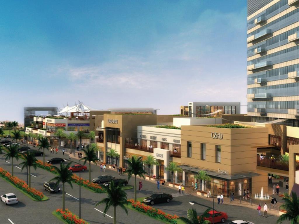 PROJECT CONCEPT Largest Commercial Complex in the NCR on the Hi-Street Retail format with a total Retail area of 3.5 lacs sq.ft. spread over three floors.