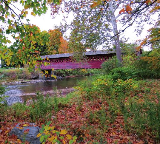 We will begin traveling south along the Connecticut River, and then head west where at the little crossroads of Downers we discover a wonderful covered bridge - Have your cameras ready - Here is