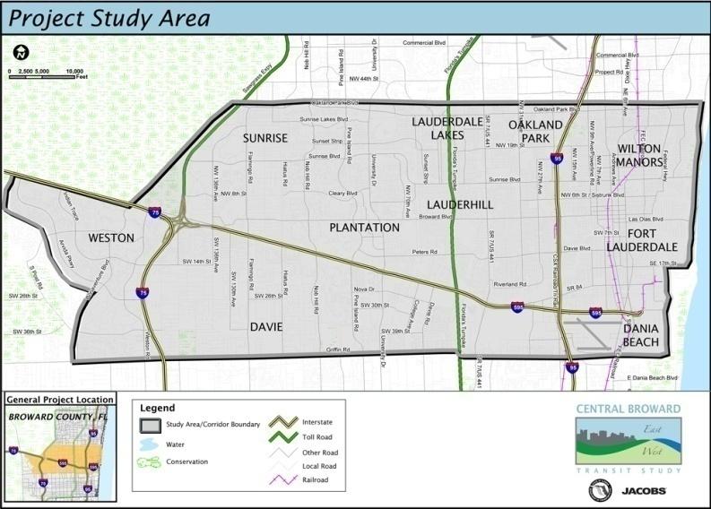 Central Broward East West Transit Analysis Lead by FDOT D4 (Jacobs) Study the development of a premium transit service in Central Broward County.