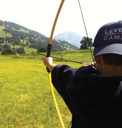 We also did archery competitions and if you were able to hit the bulls eye you got a treat. Archery is so much fun in Schönried!