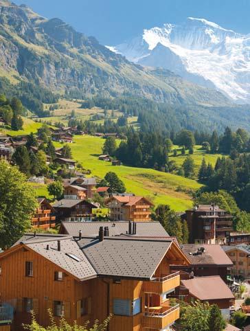 SWISS TRAVEL PASS See page 10 for details 12 days Gotthard Panorama Express and Luzern-Interlaken Express 3 nights in Ascona, 4 nights in Weggis and 4 nights in Wengen Small is beautiful with three