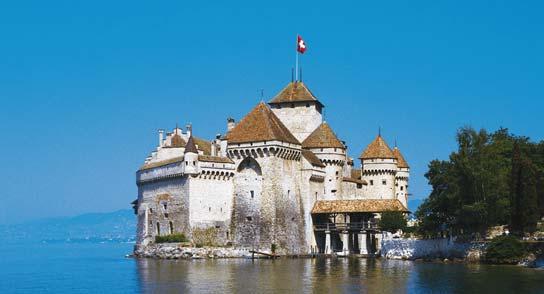 Chillon Castle, Montreux This special journey takes around 3 hours and can be enjoyed in either direction between Interlaken and Montreux.