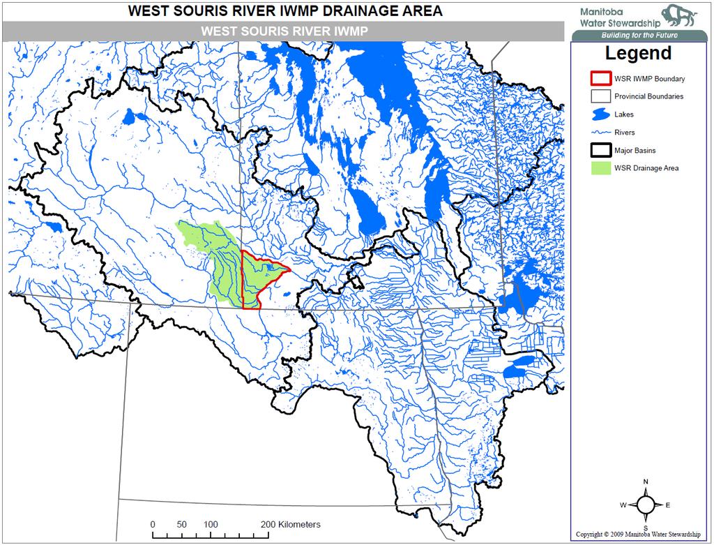 3 3 The drainage area of the creeks and rivers of the WSR IWMP extend into Saskatchewan.