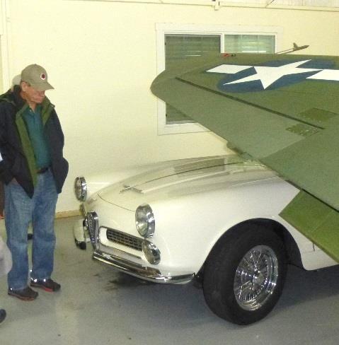 Rick contemplates an Alfa 2000 lurking beneath the P-40 A carrier based Grumman f3f that was obsolete by 1940 Not much more