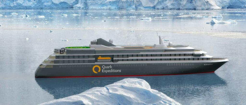 NEW! WORLD EXPLORER The newest addition to the Quark Expeditions Arctic fleet, polar powerhouse World Explorer our first all-suites, all-balcony ice-class ship lets you discover everything the Arctic