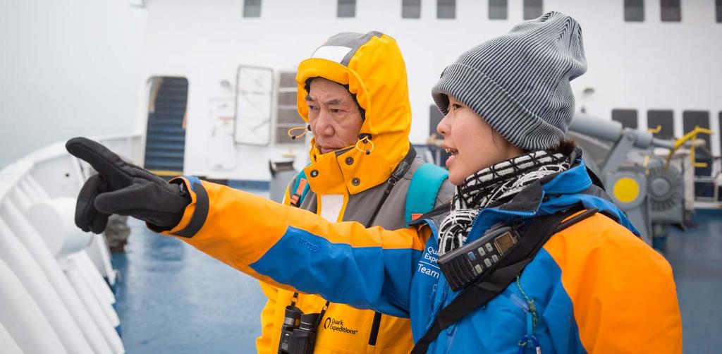 Your Expedition Team Our Expedition Leaders and staff bring diverse polar expertise in subjects as varied as polar history, marine biology, glaciology and photography.