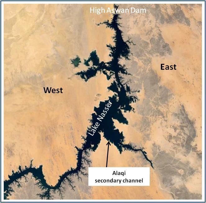 Figure 1. Alaqi secondary channel A field mission to Lake Nasser secondary channels was carried out in October, 2013.