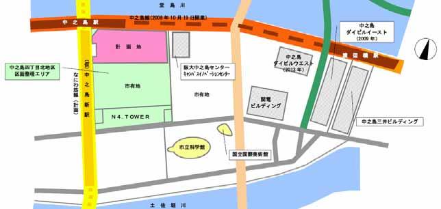 and Daikyo Incorporated Building structure 34 floors above ground Number of units for sale 343 Number of residents approx. 600 Move-in day September 2009 (ned) Nakanoshima Sta.