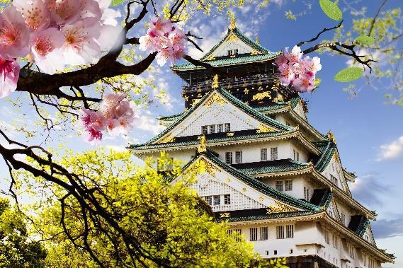 9 Day 12: Osaka This morning, visit the famous Osaka Castle before taking a stroll around the Dotonbori district, a restaurant mecca, where you can sample delicious local delicacies.