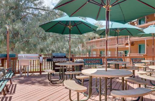Modern spacious rooms in a quiet & scenic setting priced below replacement cost. Amenities include a BBQ & dining deck, air conditioned single king & double queen rooms, & kitchen facilities.