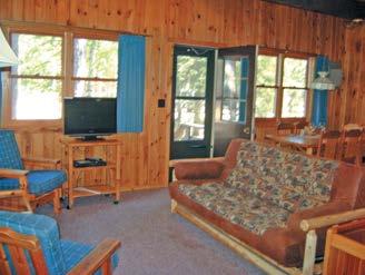 The deluxe cabins of Timber Bay Lodge are designed for comfort and