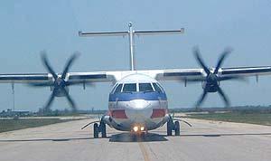 These aircraft could include medium-sized twin-engine turboprops such as the ATR-42 or ATR-72 (42,000 48,500 pounds MGTOW).