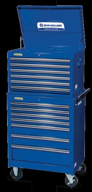 Combination Roll Cabinet & Top Chest (Blue) New Holland Construction 27" Combination Roll Cabinet & Top Chest (Black) 27" Top Chest, 6-Drawer Capacity Width Depth Height 5,994 cu. in.