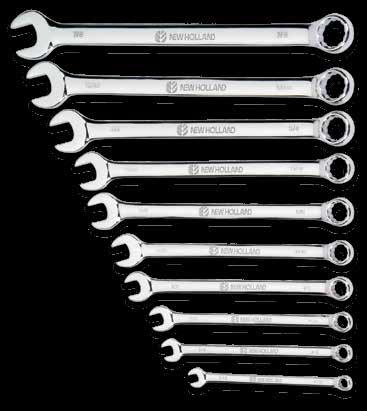 Combination Wrench Sets Highly polished and chrome plated for lasting strength, durability and appearance A large variety of wrenches are offered to take care of most common tasks Wrenches featured