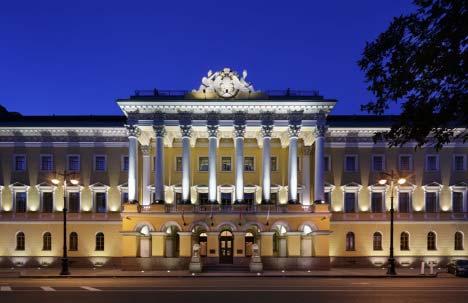 Petersburg is close to the main street of the city Nevsky prospect, world-known Hermitage museum and famous Mariinsky theatre.