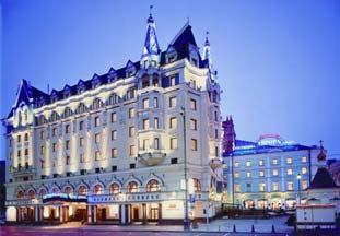 The National Hotel The National Hotel is located at the very heart of Moscow, near to Red Square, the Kremlin and Moscow s historical, cultural and business centre.