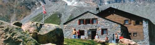 Mountain huts Page 79 Mountain huts Mountain huts Phone/fax number E-mail Website 7504 Pontresina Altitude above sea level Opening times Chamanna Boval SAC +41 81 842 64 03 (hut) +41 79 567 87 65