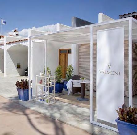 over the bay of S Agaró Spa by Valmont offering Valmont signature treatments and