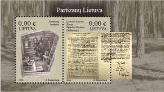 2019 02 15 Souvenir sheet Partisan Lithuania. Artist A. Ratkevičienė.