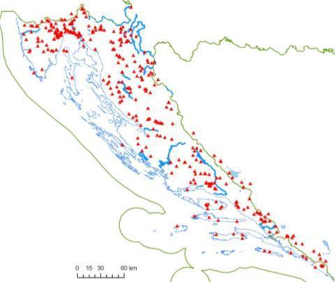 states that over 12,000 caves have been explored in the former Yugoslavia alone, more than 5,000 of which were in Croatia.