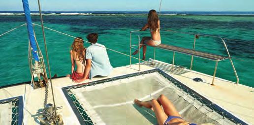 catamaran or a more upscale one crafted for 22 people at Gabriel Island in the North, with BBQ and drinks on board.