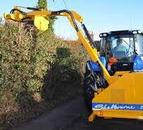 Flail Left hand side cutting flail arm Fitted to tractor Ideal for hedge trimming With back to back flails Long term hire available