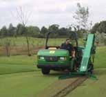 475 Utility Vehicle with Core Collector Core collector Pro gator fitted with core harvester Ideal for golf greens, tennis courts and other professional