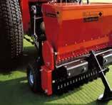 Seeders 804 Verti-seeder 34 working width, ideal for fine turf areas Disk spacing 40mm and cutting depth up to 30mm Hopper capacity 32kg Tractor